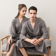 情侣装睡袍一对2021年一男一女夏季吸水速干夏款薄款，浴袍睡衣