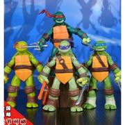 高档关节可动忍者神龟手办 忍者龟武器模型儿童玩具动漫公仔成人