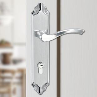 室内门锁房门锁家用卧室304不锈钢门把手静音木门锁通用型大门锁B
