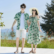情侣装夏装裙子套装东南亚三亚泰国旅游度假海边沙滩，穿搭衣服蜜月