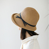 赫本风百搭草帽女士夏卷檐款，沙滩时尚凉帽，遮太阳防晒大檐渔夫帽子