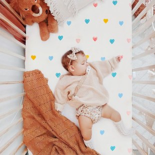 婴儿床床笠儿童床床单纯棉宝宝拼接床上用品幼儿园床垫罩可定制做