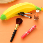 水果创意可爱香蕉零钱包韩版多功能硅胶小零钱包女士化妆包中