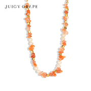 juicygrape余霞成绮项链，女小众原创设计感珍珠天然石短款锁骨链