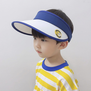 upf50+儿童防晒帽防紫外线，男童帽子夏款，太阳帽空顶小孩遮阳帽男孩