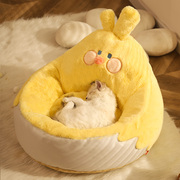 猫窝四季通用猫垫子冬季保暖睡垫幼猫宠物窝半封闭式宠物沙发猫床