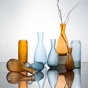 2折西班牙进口玻璃，落地大花瓶现代简约客厅，透明花器摆件