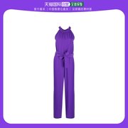 香港直邮潮奢 Parosh 女士 紫色连衣裙