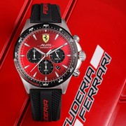美国 Ferrari 法拉利 830595 红色表盘简约男士运动石英表