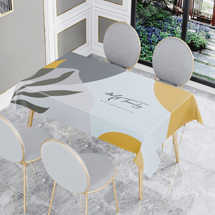 防水防油防烫桌布ins风长方形餐桌垫PVC皮革免洗茶几布餐桌布台布