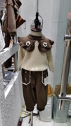 女宝宝翻领毛衣假两件韩版1-2岁女童针织衫打底毛衣套头圆领森系