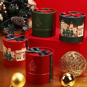2021平安夜苹果盒圣诞平安果礼盒包装盒子圣诞节抱抱桶糖果盒空c8