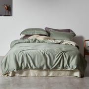 极简天丝床上四件套高档夏季冰丝，北欧风床品套件，丝绸真丝被套床单