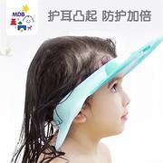 定制mdb宝宝洗头神器硅胶婴儿防水帽，护耳洗发帽儿童洗头帽可调节
