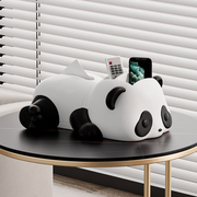 熊猫纸巾盒抽纸盒客厅茶几遥控器，多功能收纳家用高档创意餐巾纸盒