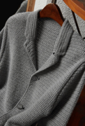 LEMAER乐玛尔 意单CASHMERE贝壳扣&手工编织设计重磅羊绒西服外套