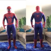 男款超凡2蜘蛛侠紧身衣，cosplay连体紧身衣万圣节角色扮演套装