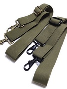 电脑包斜挎背包带男包带子军，绿色丙纶材质，背带25cm宽15米长背带