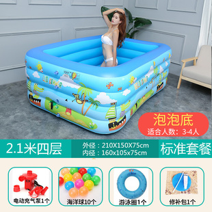 儿童超大号充气游泳池家用婴儿宝C宝游泳桶加厚成人小孩室外戏水