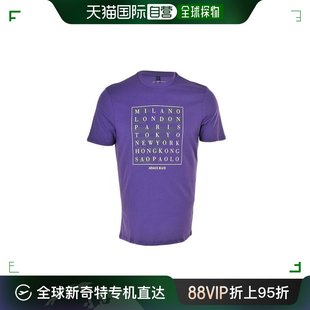 香港直邮armanijeans男款aj个性，图案字母短袖，t恤年轻贴身版型