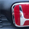适用于新老锋范车标贴汽车前后方向盘中网改装红色车标尾箱标红章