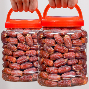 椰枣500g罐装新鲜特大颗粒迪拜蜜饯新疆特产黑耶枣果干零食年货