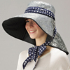 日本NEEDS UV CUT超大防紫外线夏季大沿渔夫帽太阳帽遮阳帽沙滩帽