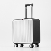 全铝镁合金拉杆箱前置开口商务小型20寸轻便女登机行李箱男旅行箱