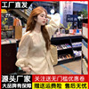 新中式国风刺绣雪纺衬衫女春季温柔风宽松泡泡袖圆领上衣长袖衬衫