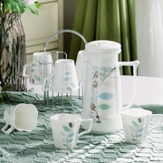 陶瓷水杯套装家用欧式客厅杯子杯具套装茶具冷水壶骨瓷茶壶套装