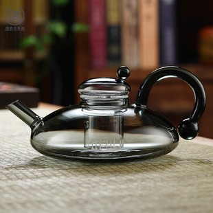 北欧轻奢风玻璃茶具套装，花茶水果茶，加热煮茶器高档欧式鼠尾茶咖壶