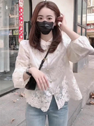 新中式国风蕾丝防晒衬衫女夏季薄款微透小个子，刺绣防晒服外套上衣