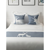 床旗北欧几何麋鹿靠垫主题酒店装饰英文情侣床尾巾美式床头宾馆