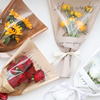 快乐每一天多支袋鲜花包装袋防水牛皮纸包花袋花艺花束包装纸材料
