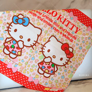 日本hellokitty凯蒂猫丝巾围巾方巾，纯棉三角巾发带发饰