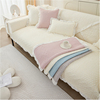韩式夏季纯棉防滑沙发垫四季通用全棉绗缝夹棉坐垫子可机洗