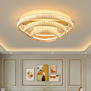 轻奢水晶吸顶灯圆形客厅灯，现代简约卧室，大气高档餐厅房间灯具