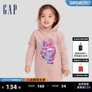 超级飞侠联名gap女幼童春秋洋气，舒适连衣裙儿童装洋装771414