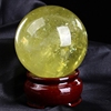 巴西黄水晶球摆件天然黄水晶球纯天然原石打磨