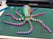 3D打印仿真大乌贼章鱼八爪鱼一体关节可玩具礼物摆件装饰布景