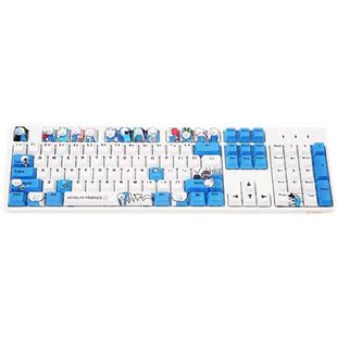 艾石头FE104小蓝和他的朋友联名款有线游戏机械键盘茶轴红轴