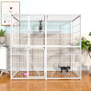宠物猫笼子猫别墅家用室内超大自由空间猫舍大型猫屋猫咪小型猫窝