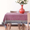 中式桌布中国风餐厅餐桌布，长方形欧式布艺实木茶几布圆桌布台布