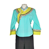 贵州2021夏少数民族风格女装布依族原创套袖设计清新青色超仙