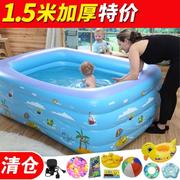 婴儿宝宝儿童洗澡浴缸，家庭游泳桶游泳池家用充气加厚保温折叠水池