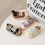 儿童帆布鞋春秋女童软底布鞋，韩版男童休闲板鞋，宝宝幼儿园鞋子
