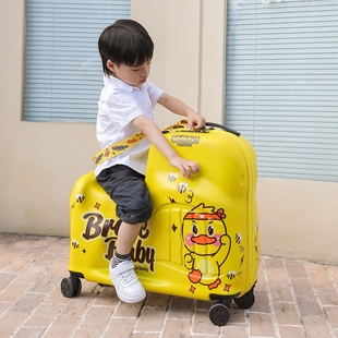大途儿童行李箱可坐可骑行拉杆箱卡通旅行箱子男女童宝宝可爱箱子