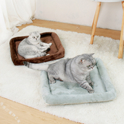 宠物窝猫狗垫子小型犬泰迪猫咪防潮地垫踩奶睡垫四季通用沙发垫床