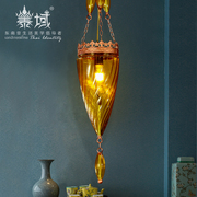 泰域东南亚灯饰泰式吊灯，客厅灯餐厅茶室设计师，创意个性铁艺灯具