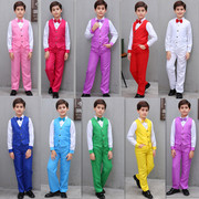 男童礼服马甲套装，男孩主持人儿童表演中小学生大合唱，演出朗诵服装